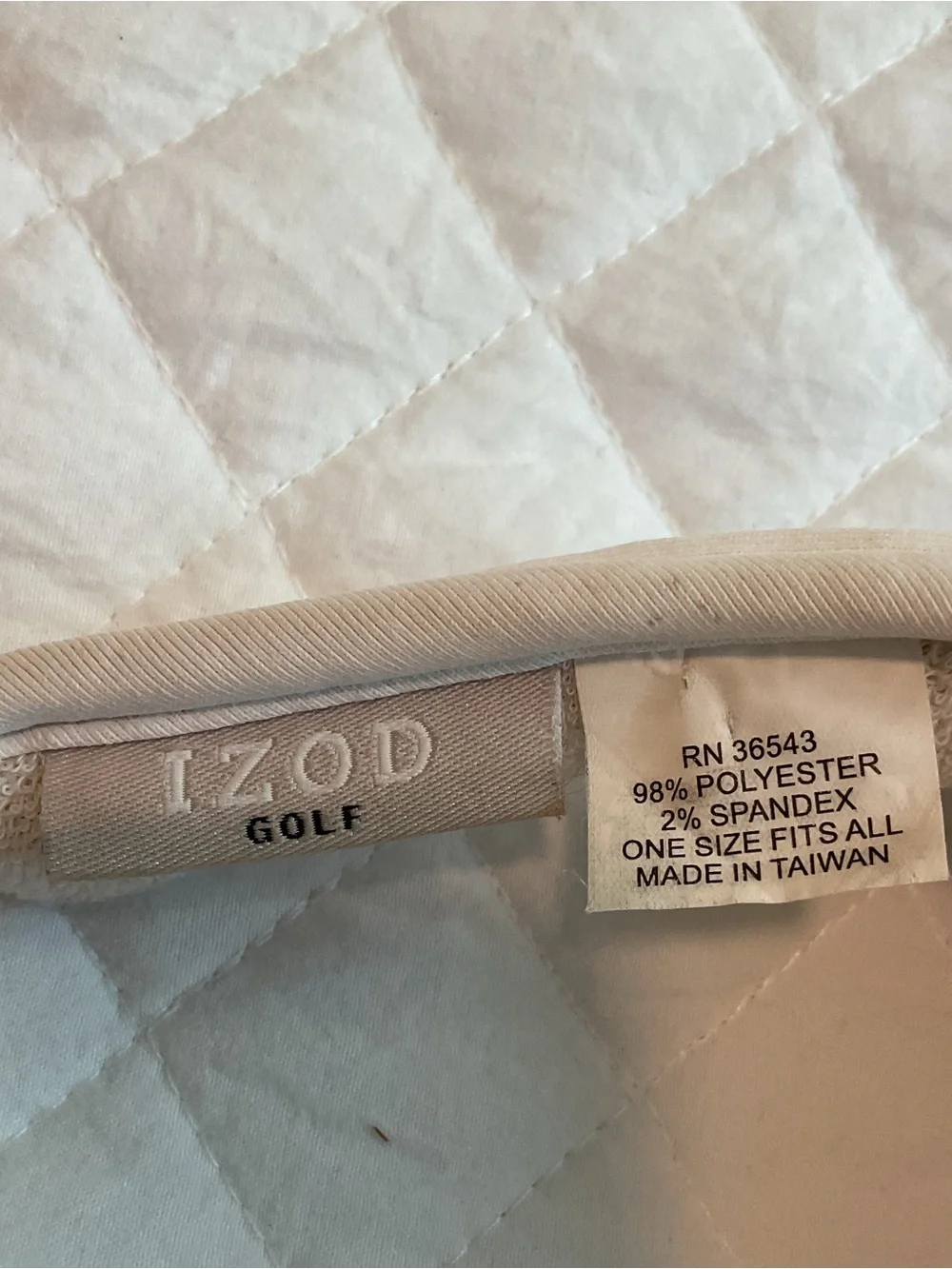 Izod Women’s Red and White Golf Visor Duo with Black Grid Accent